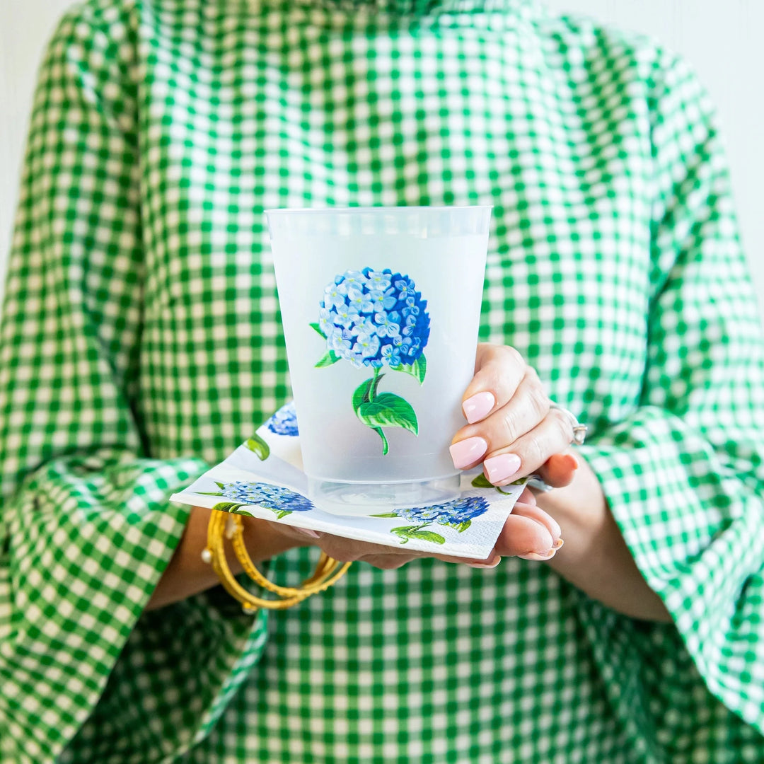 Shatterproof Cups - Blue Hydrangeas Shatterproof Cups WH Hostess 
