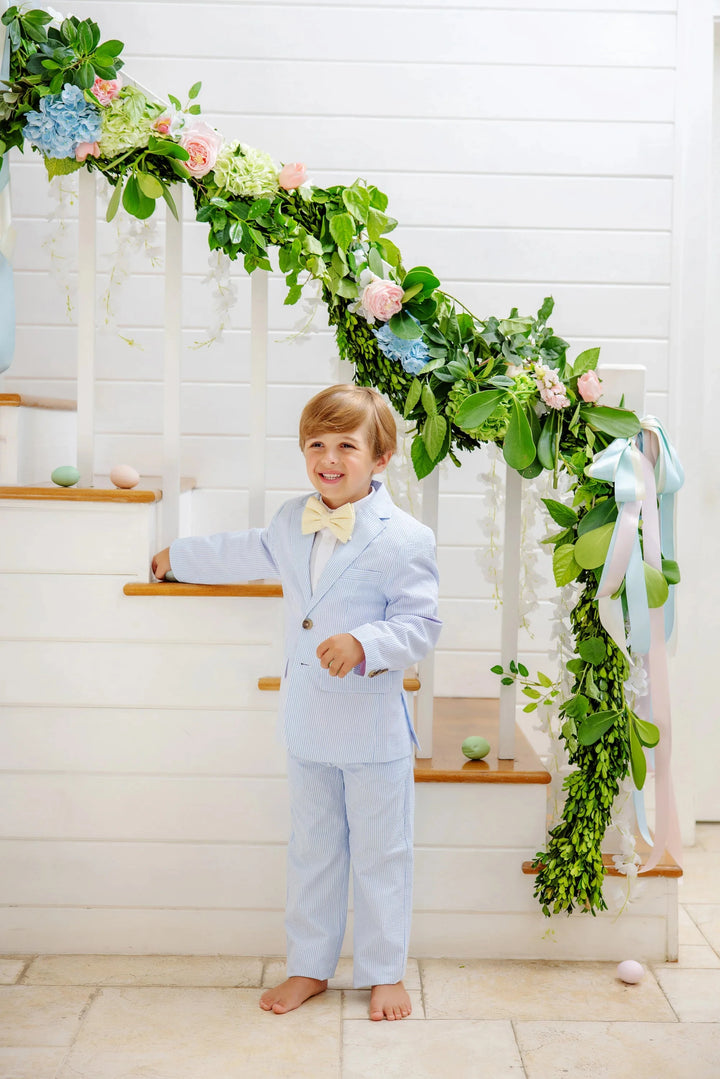 Sheffield Pants - Breakers Blue Seersucker Boy Pants Beaufort Bonnet 