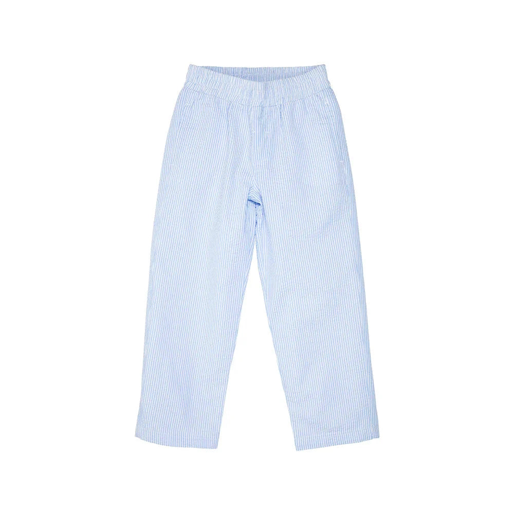 Sheffield Pants - Breakers Blue Seersucker Boy Pants Beaufort Bonnet 