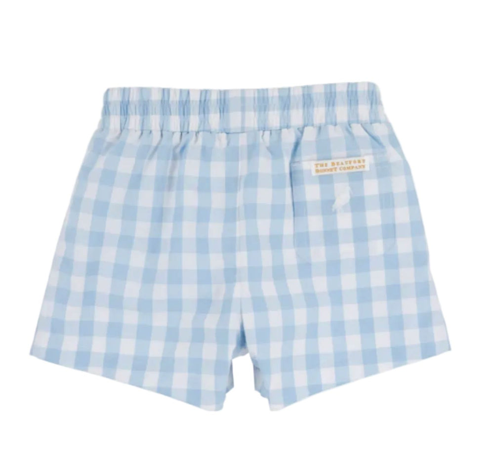 Sheffield Shorts - Barrington Blue Check Boy Shorts Beaufort Bonnet 