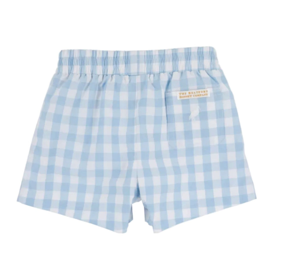 Sheffield Shorts - Barrington Blue Check Boy Shorts Beaufort Bonnet 