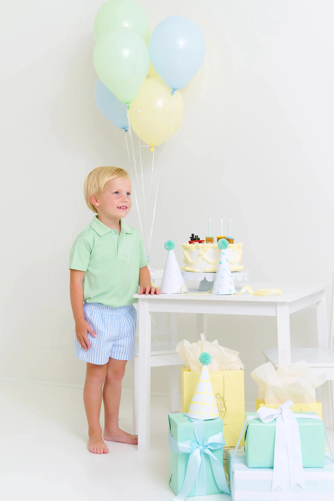 Sheffield Shorts - Beale Street Blue Stripe Boy Shorts Beaufort Bonnet 