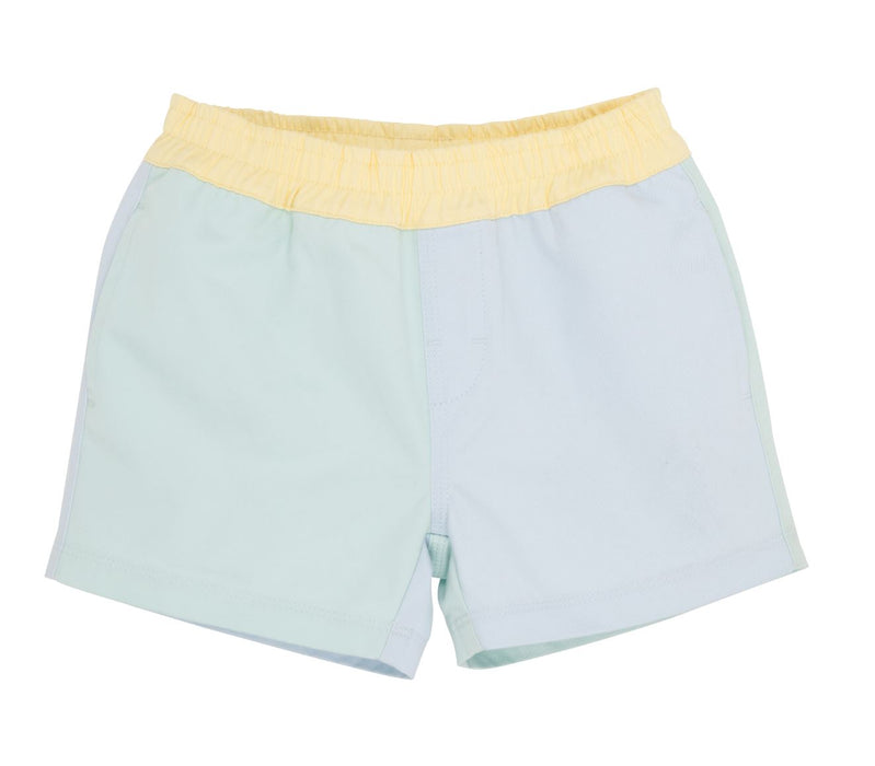 Sheffield Shorts - Colorblock Sea Island Seafoam, Buckhead Blue, Bellport Butter Yellow Boy Shorts Beaufort Bonnet 