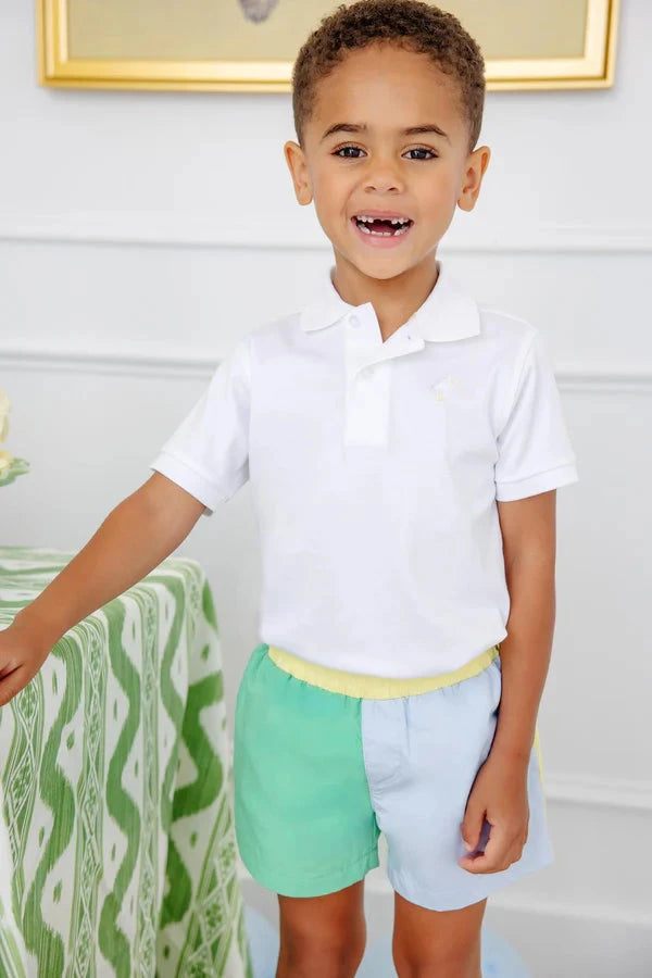 Sheffield Shorts - Grace Bay Green, Buckhead Blue, and Lake Worth Yellow Boy Shorts Beaufort Bonnet 