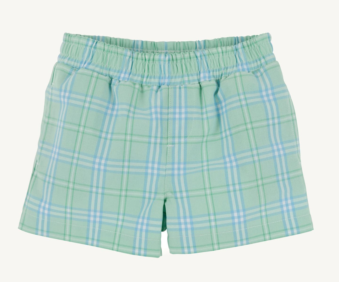 Sheffield Shorts - Pelham Bay Plaid Green Boy Shorts Beaufort Bonnet 