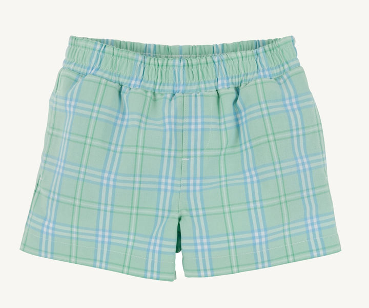Sheffield Shorts - Pelham Bay Plaid Green Boy Shorts Beaufort Bonnet 