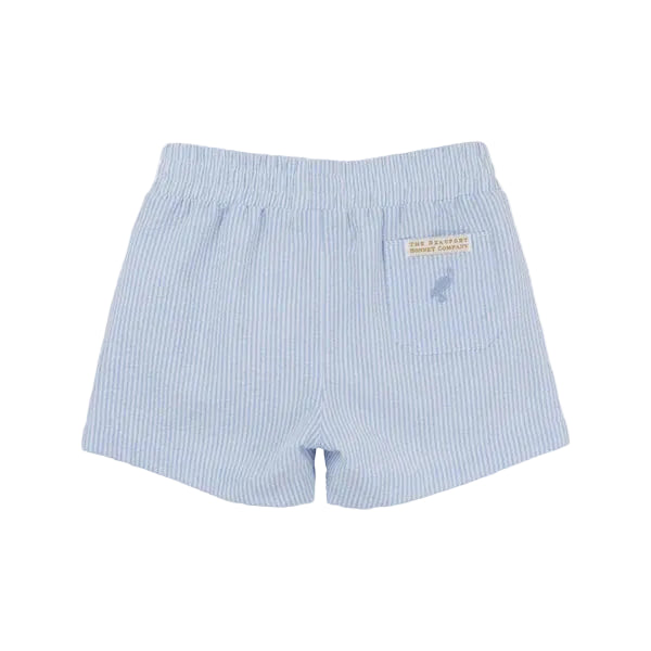 Sheffield Shorts Seersucker - Breakers Blue Boy Shorts Beaufort Bonnet 