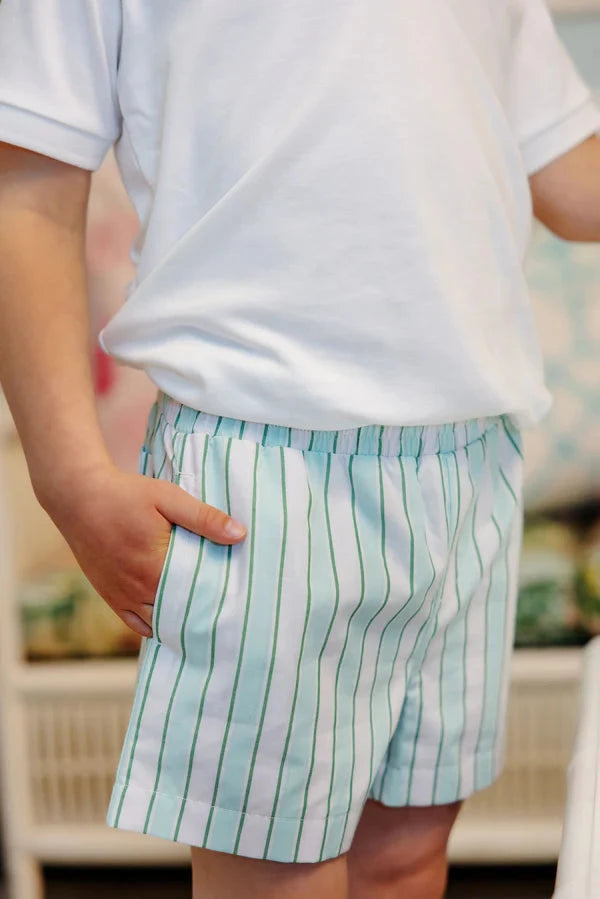 Sheffield Shorts - Tally Road Ticking Stripe Boy Shorts Beaufort Bonnet 
