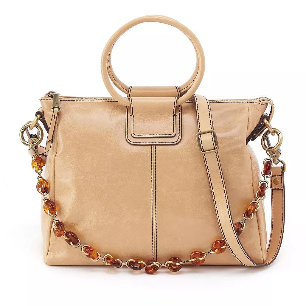 Sheila Medium Satchel Purse Hobo Desert Sand 