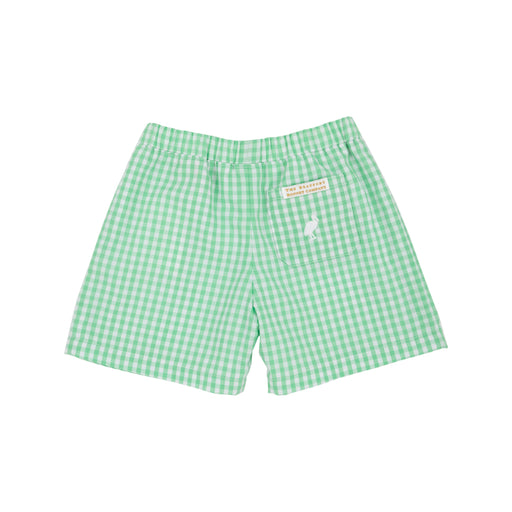 Shelton Shorts - Grafton Green Gingham Boy Shorts Beaufort Bonnet 