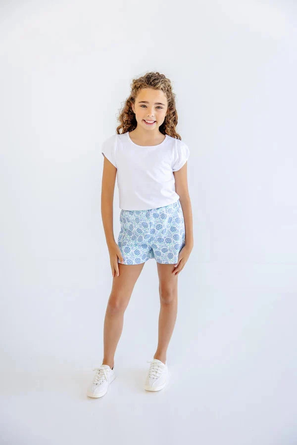 Shipley Shorts - Handful of Hydrangeas Girl Shorts Beaufort Bonnet 