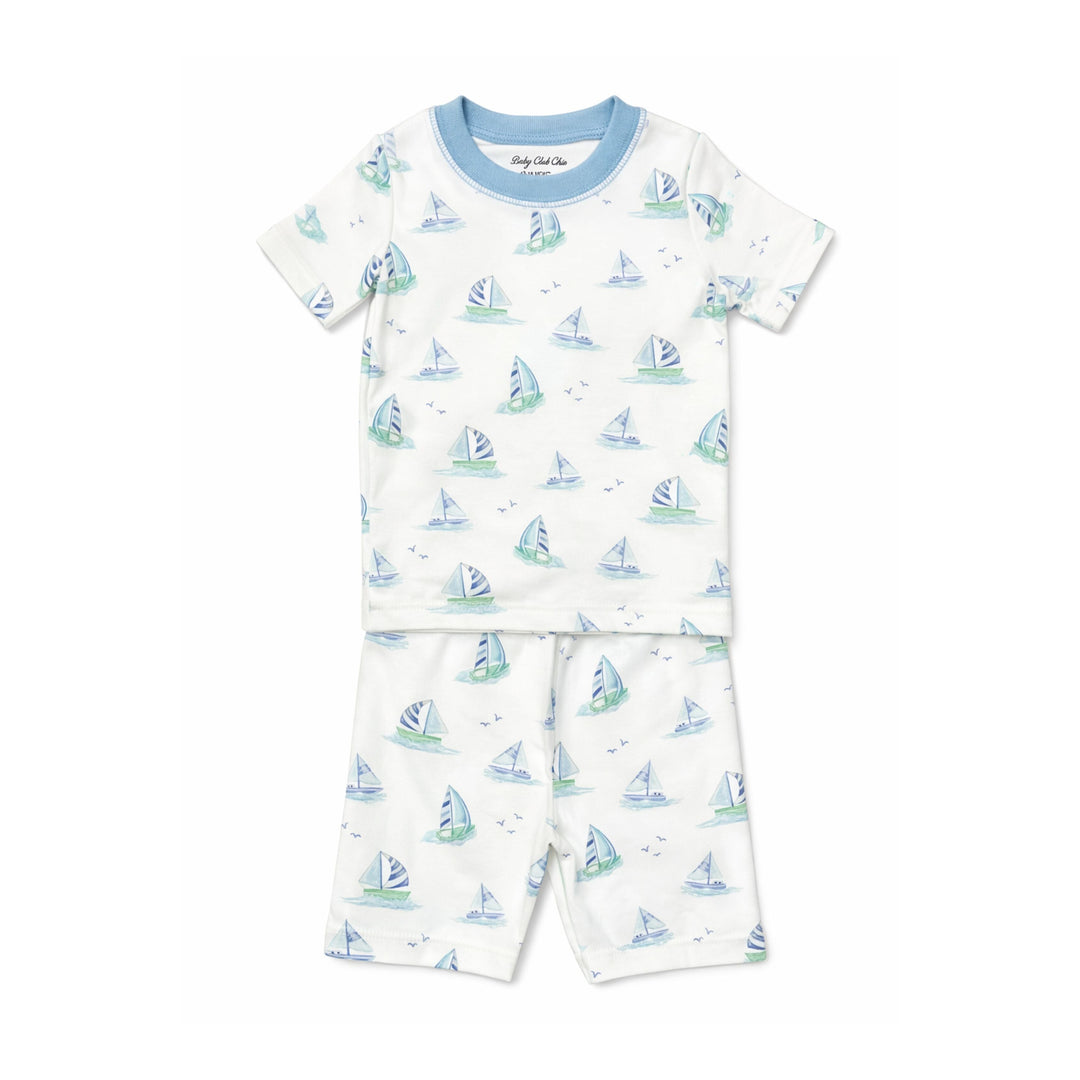 Short Kid Set- Blue Sails Boy Pajamas Baby Club Chic 