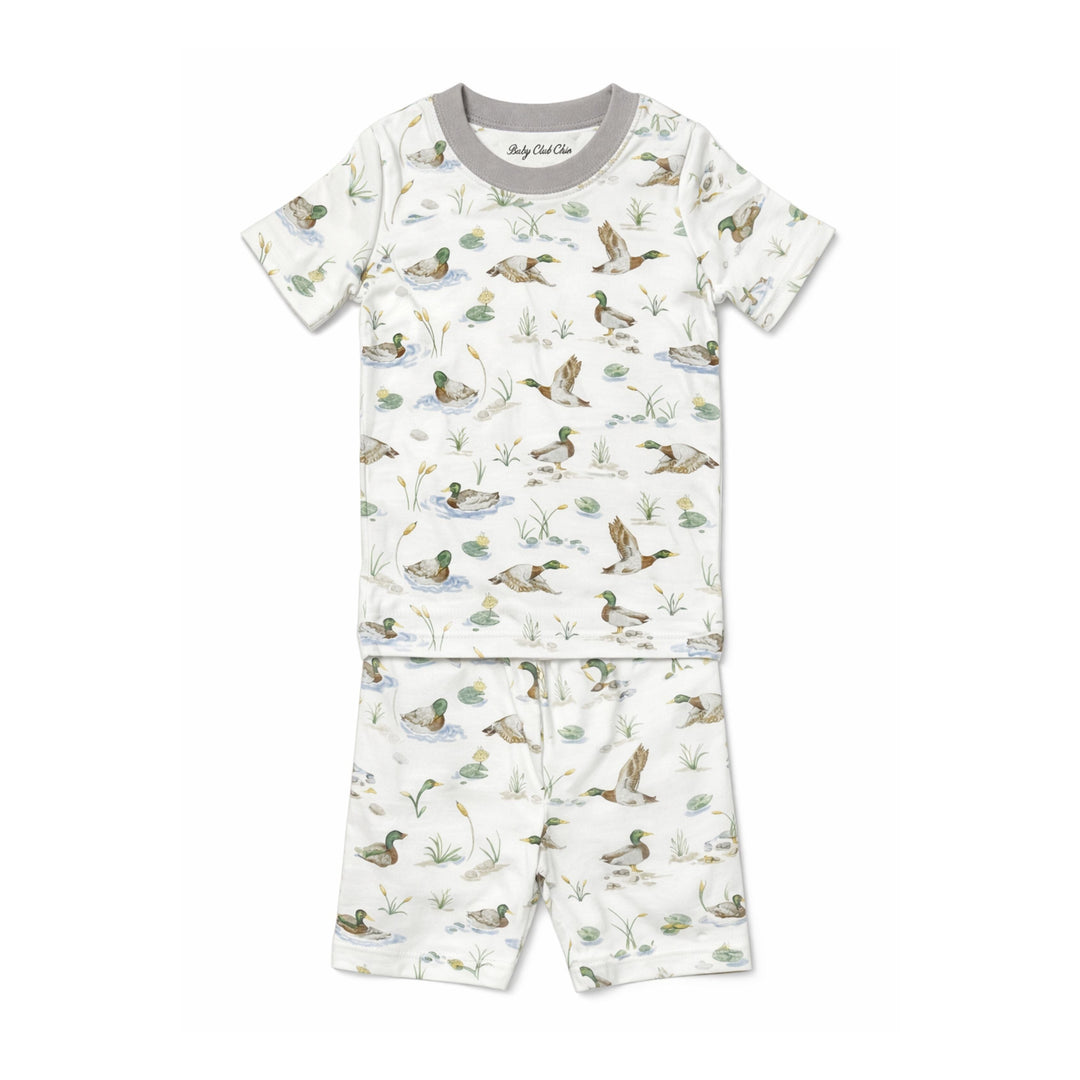 Short Kid Set- Mallard Ducks Boy Pajamas Baby Club Chic 