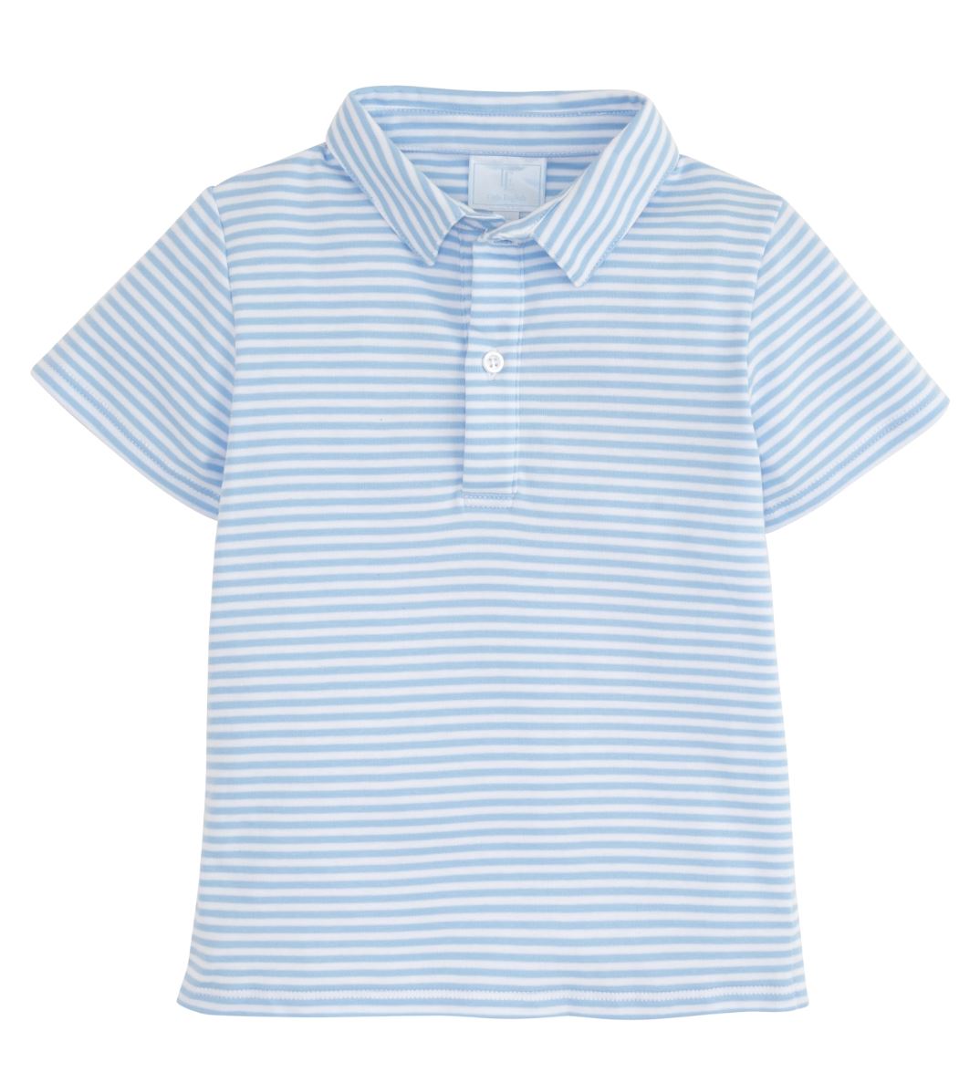 Short Sleeve Polo - Light Blue Boy Shirt Little English 