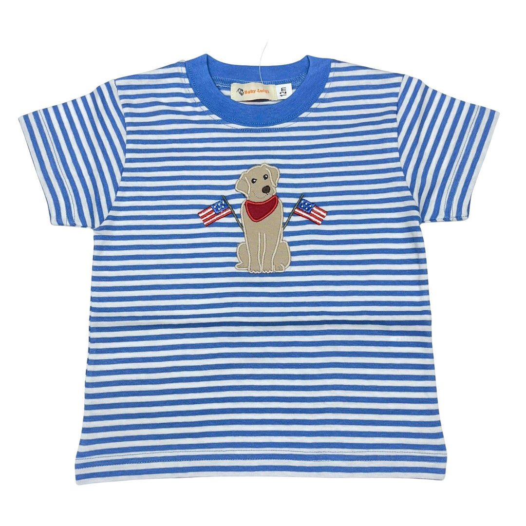 Short Sleeve T-Shirt - Liberty Lab With Flags Boy Shirt Luigi 