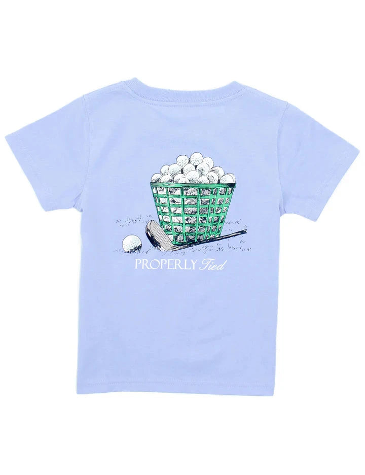 Short Sleeve Tee - Golf Range Boy Shirt Properly Tied 