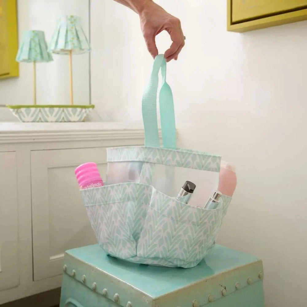 Shower Caddy - Petite Frond Mint Shower Caddy Laura Park Design 