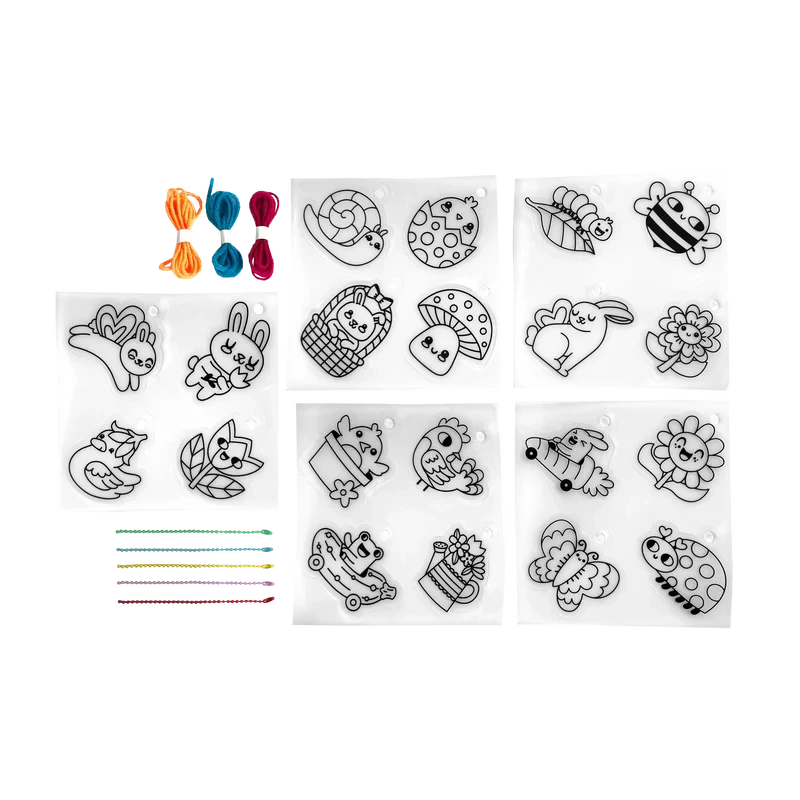 Shrink-its! DIY Shrink Art Kit - Garden Pals Coloring Supplies Ooly 