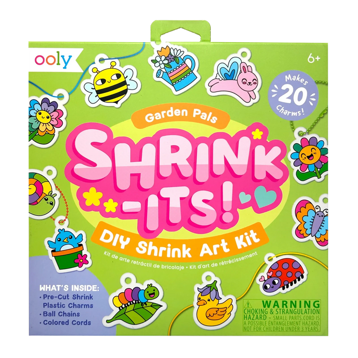 Shrink-its! DIY Shrink Art Kit - Garden Pals Coloring Supplies Ooly 