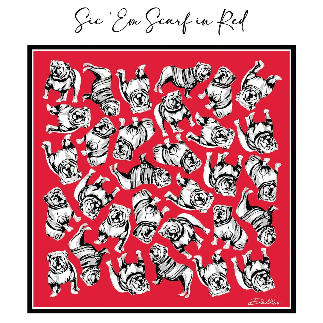 Sic 'em Gameday Scarf - Red Scarf Keva 