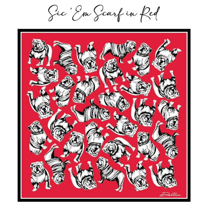 Sic 'em Gameday Scarf - Red Scarf Keva 