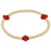 Signature Cross 3mm Bead Bracelet Bracelet eNewton Red 