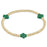 Signature Cross 3mm Bead Bracelet Womens Bracelet ENewton Emerald 