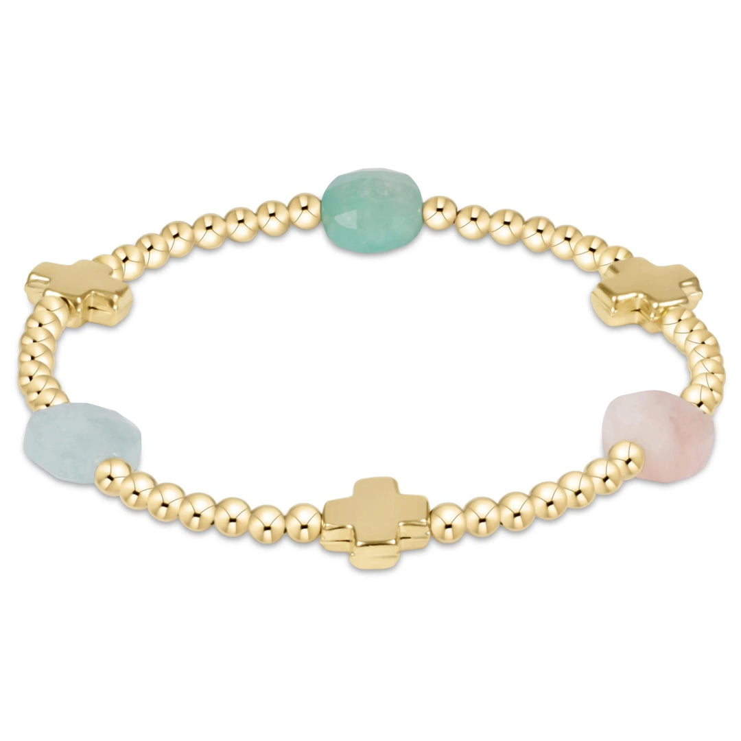 Signature Cross Admire Pattern 3mm Bead Bracelets Womens Bracelet ENewton Hot Mess SS25 