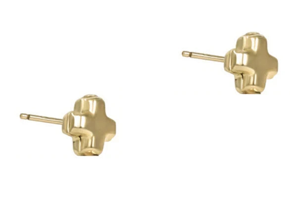 Signature Cross Gold Stud - Small Womens Earrings ENewton 