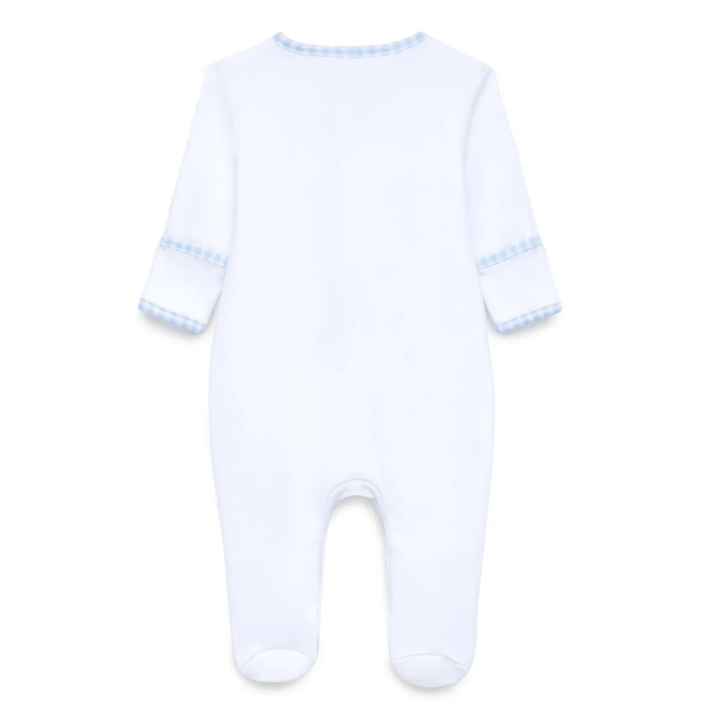 Silly Goose Newborn Footie - Light Blue Boy Footie Magnolia Baby 