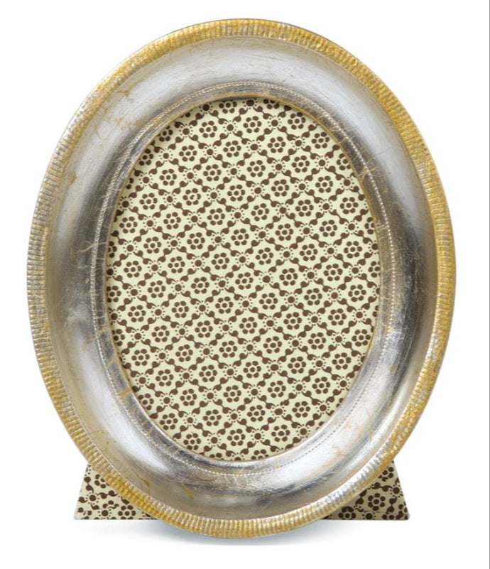 Silver Leaf Oval Frame Picture Frames Cavallini Papers 