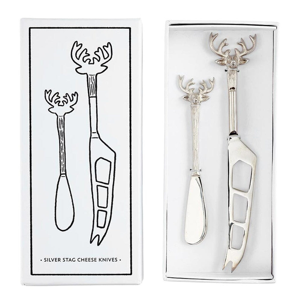 Silver Stag Cheese Knives Knives Creative Brands - Santa Barbara Design Studio 