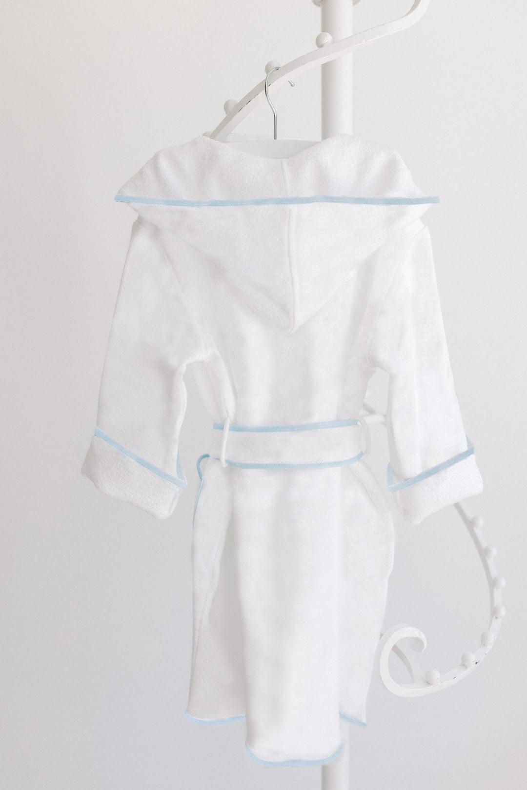 Simple Bathrobe - Blue Trim Child Robes Terry Tots 