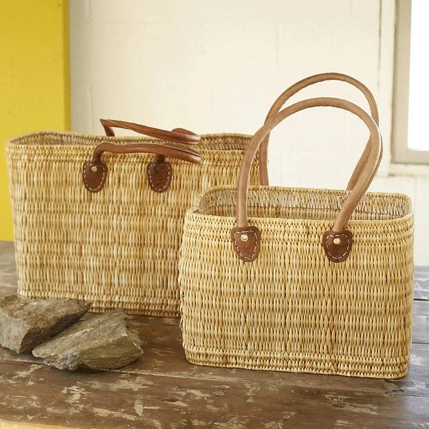 Simple Medium Tote Straw Bag Medina Mercantile 