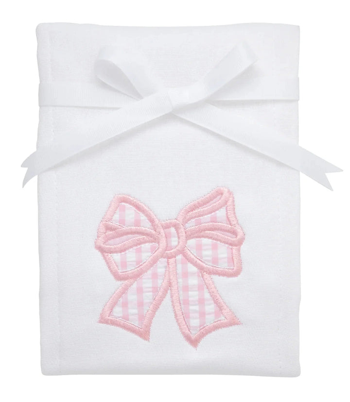 Single Applique Burp Clothes Burp Cloths 3 Marthas Bow 