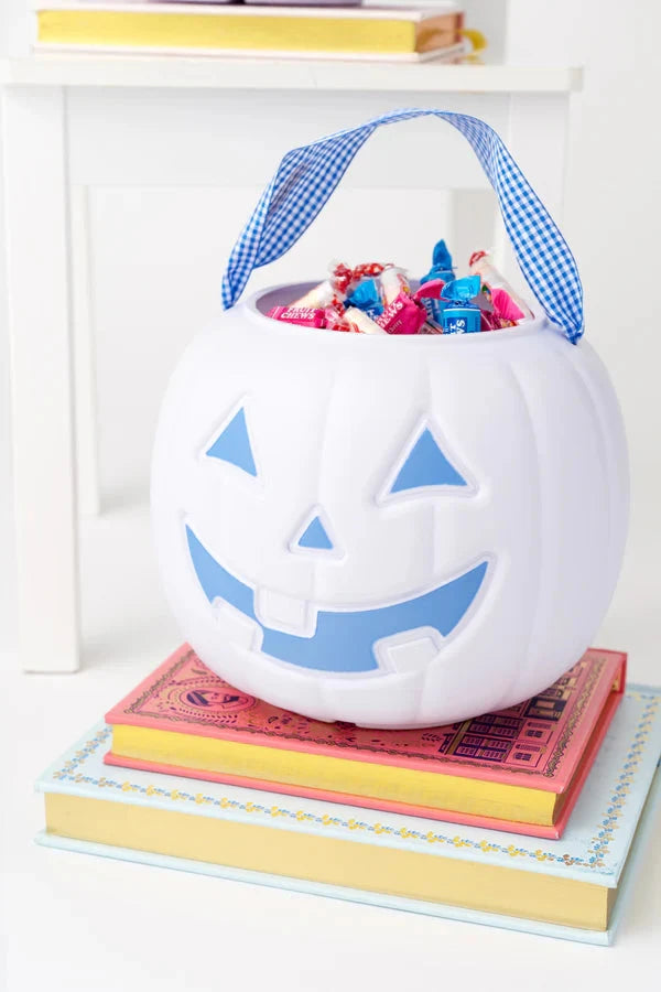 Sir Proper's Pumpkin Pail - Barbados Blue Halloween Bag Beaufort Bonnet 