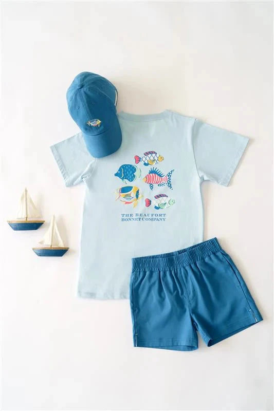 Sir Proper's T-Shirt - Buckhead Blue Fish Boy Shirt Beaufort Bonnet 