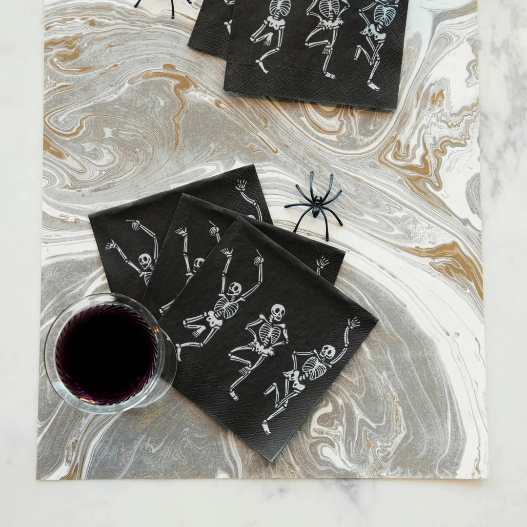 Skeleton Dance Cocktail Napkins Cocktail Napkins Hester and Cook 