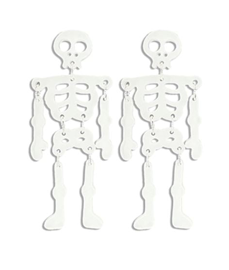Skeleton Earrings Womens Earrings Golden Stella 