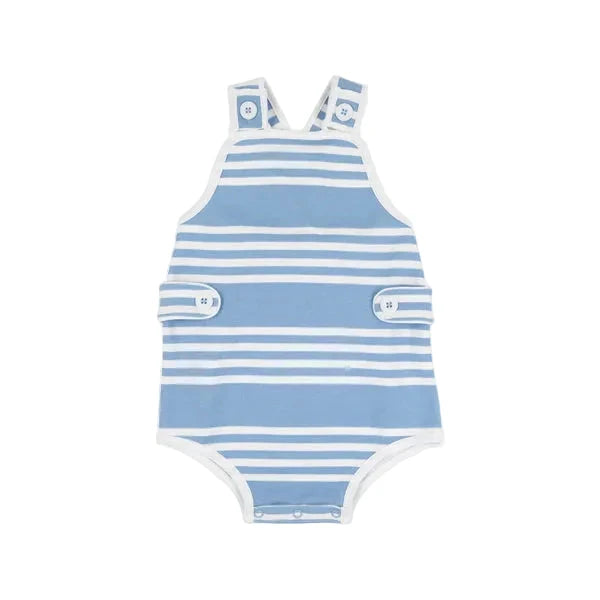 Skipper Sunsuit - Saddle Ridge Stripe Sarasota Sky Boy Bubble Beaufort Bonnet 