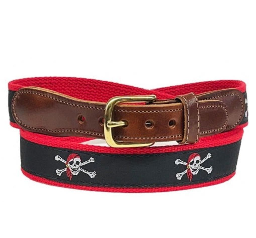 Skull and Crossbones Pirate Belt Boy Belt Preston Belts 
