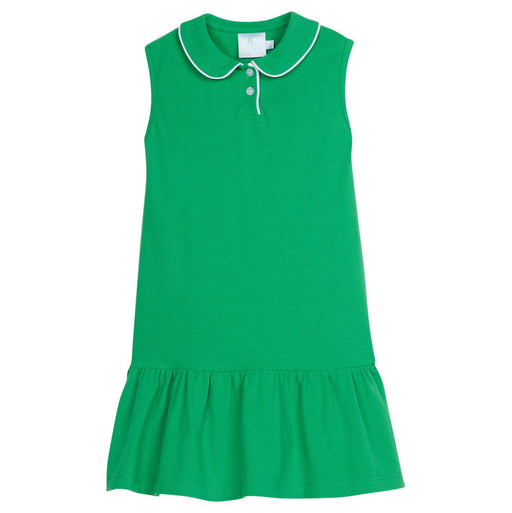 Sleeveless Polo Dress - Green Girl Dress Little English 