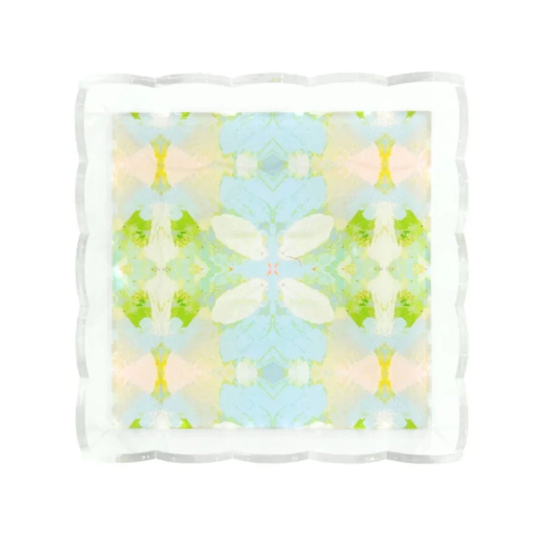 Small Scalloped Tray - Elephant Falls Decorative Tray Laura Park Design 