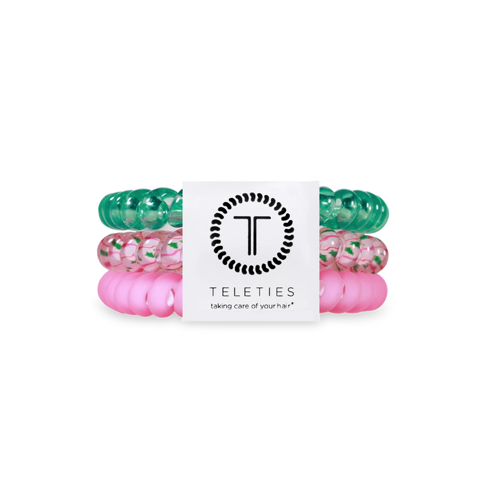 Small Teleties Womens Hair Accessory Teleties Merry Pinkmas 