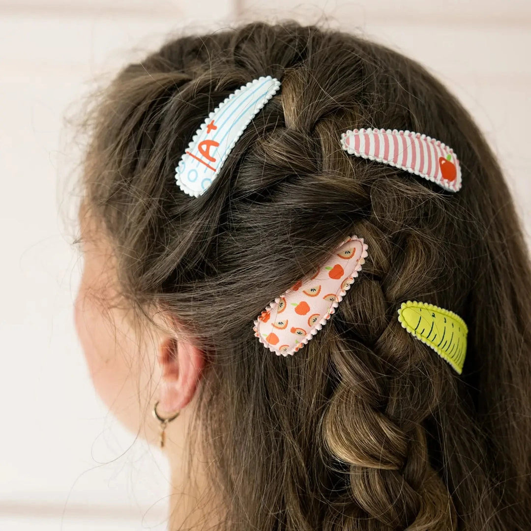 Smarty Pants Printed Clips Girl Hair Accessory Jollity and Co 