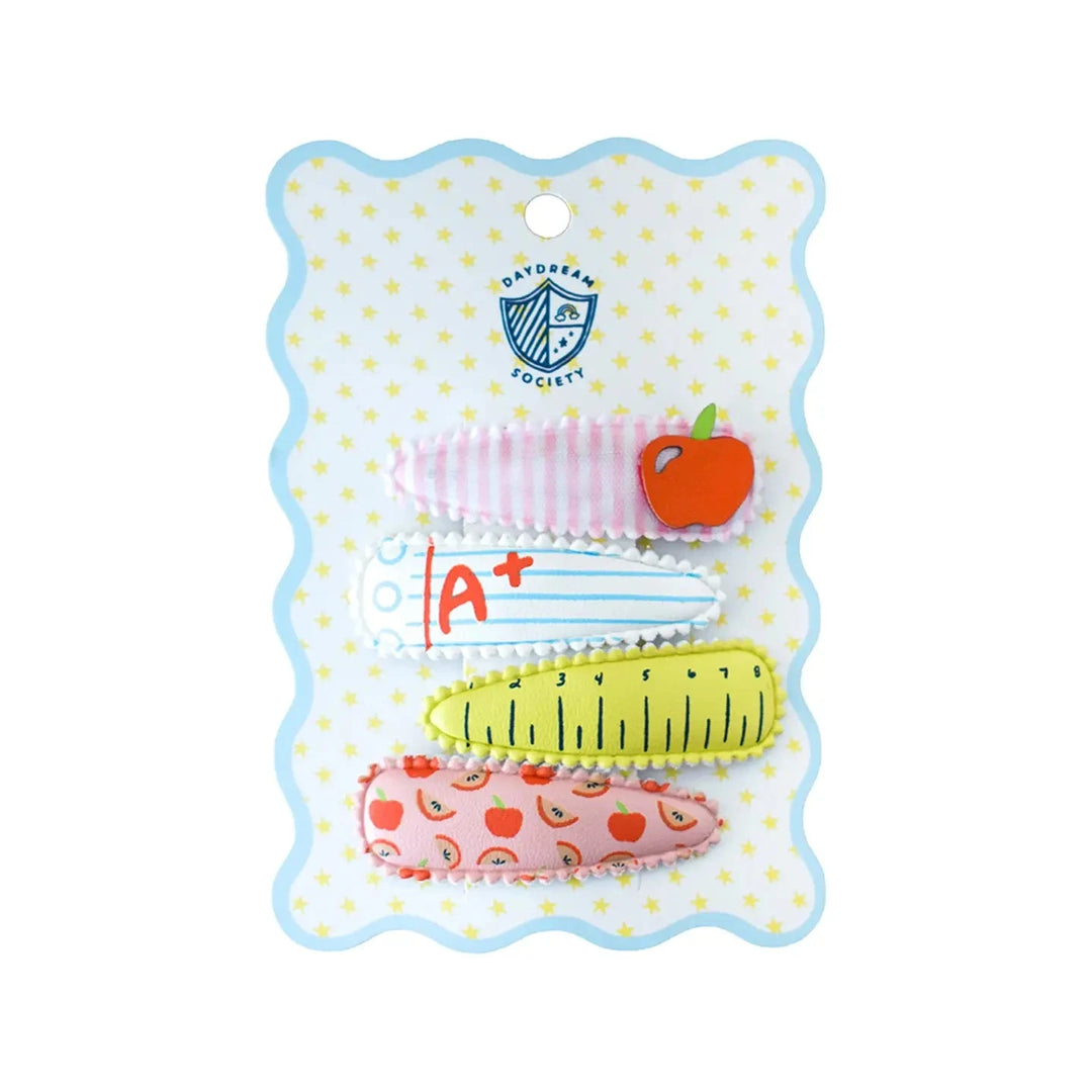 Smarty Pants Printed Clips Girl Hair Accessory Jollity and Co 