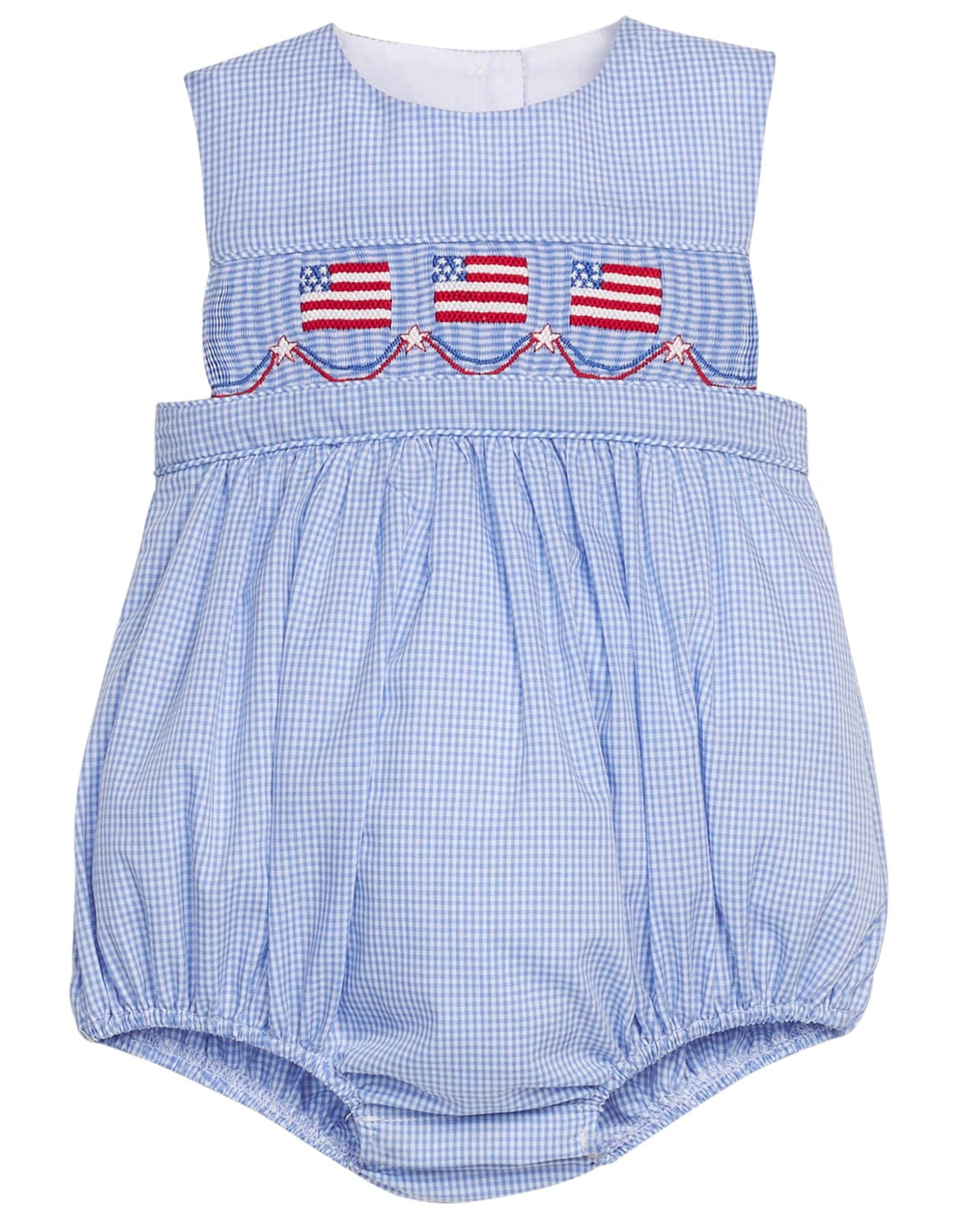 Smocked Apron Bubble- Flags Boy Bubble Little English 