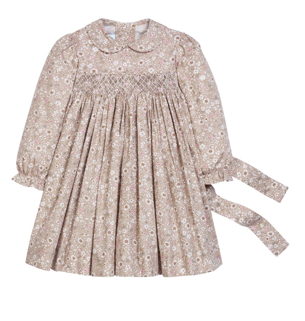 Smocked Charlotte Dress - Camden Floral Girl Dress Little English 