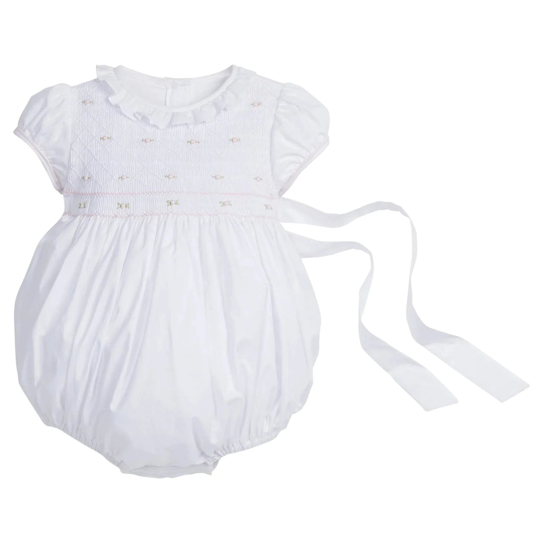 Smocked Claiborne Bubble - Rosebuds Girl Bubble Little English 