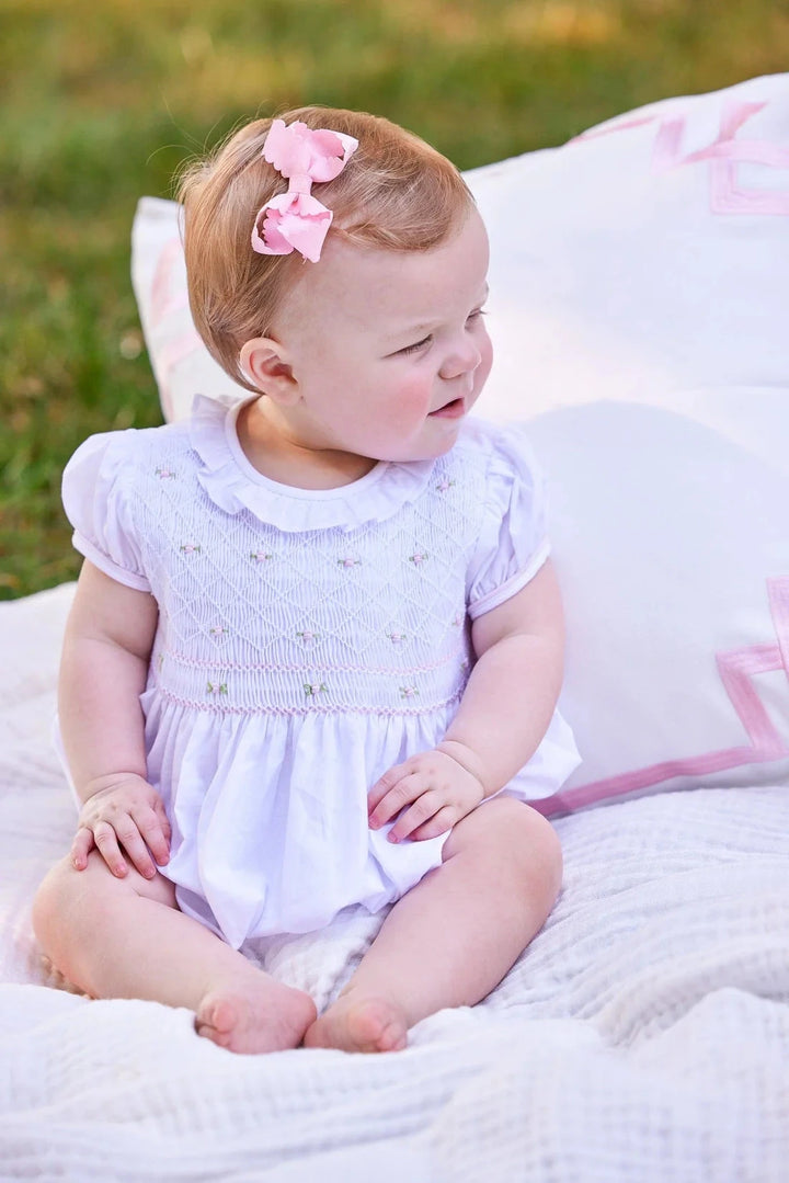 Smocked Claiborne Bubble - Rosebuds Girl Bubble Little English 